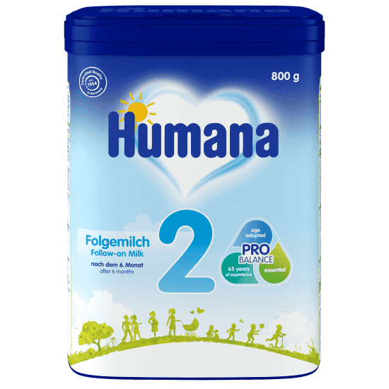 Humana 2 Преходно мляко за бебета от 6м 800гр.