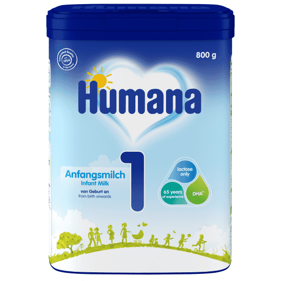 Humana Мляко за кърмачета Humana 1 800гр