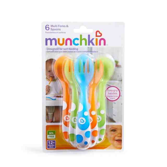 Munchkin Комплект прибори за хранене виличка и лъжичка