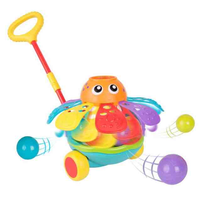 Playgro LEARN Активна играчка за бутане с топчета Октопод (12-36м)
