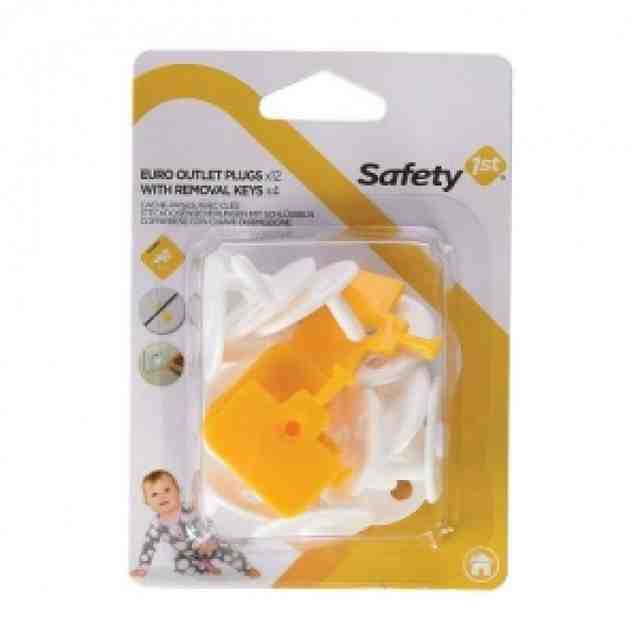 Safety1st Предпазители за контакт с ключ за премахване (12+4бр./оп.)