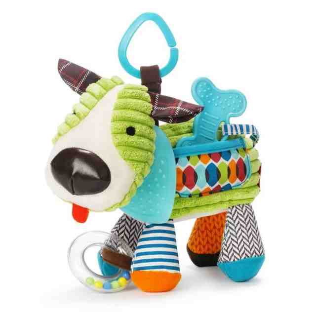 Skip Hop Мека играчка с чесалки за зъбки за закачване на количка Кученце
