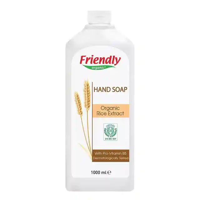 Friendly Organic Натурален сапун за ръце с екстракт от органичен ориз 1000мл