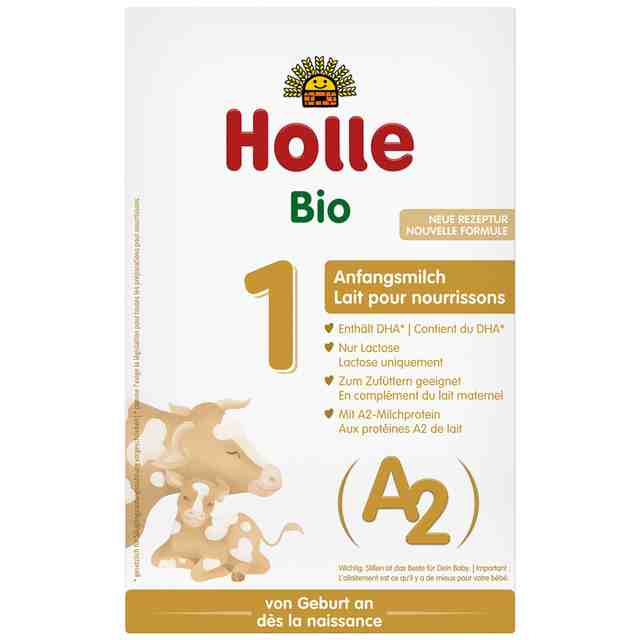 HOLLE А2 Био адаптирано мляко за кърмачета 1 от 0-6 м, 400 гр.