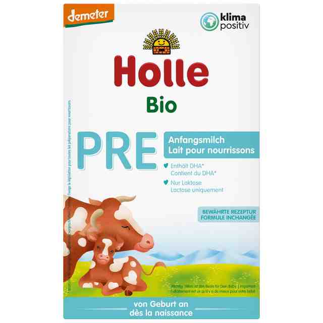 HOLLE Био адаптирано мляко за кърмачета Pre от 0-6 м, 400 гр.