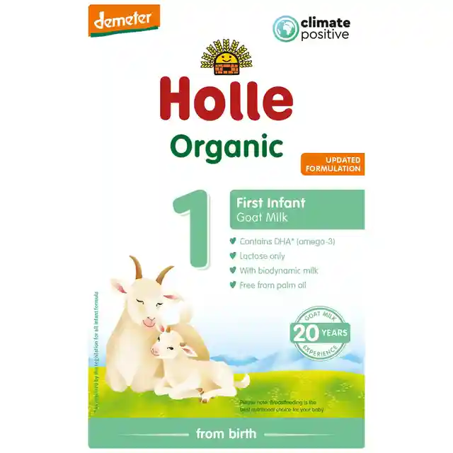 HOLLE Organic 1 Козе мляко за кърмачета от 0-6м. 400 гр.