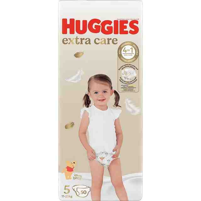 HUGGIES пелени Exta Care 5, от 11-25 кг, 50 броя