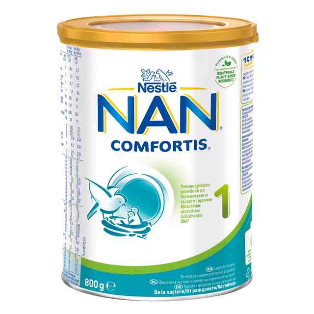 Nestle NAN Comfortis 1 Мляко за новородени бебета от 0+м, 800гр.