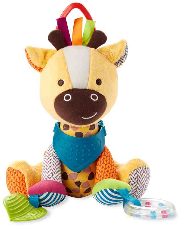 Skip Hop Мека играчка с чесалки за зъбки за закачване на количка Жираф
