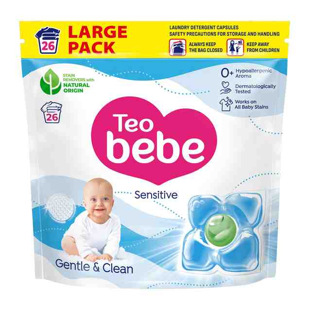 Teo bebe Капсули за пране Sensitive 26 бр.