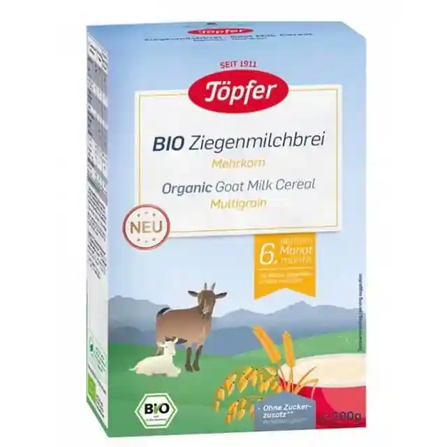 Topfer Bio каша от козе мляко многозърнеста, от 6м, 200 гр