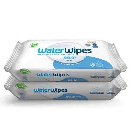 Water Wipes Почистващите бебешки кърпички с 99,9% вода 2х60 бр