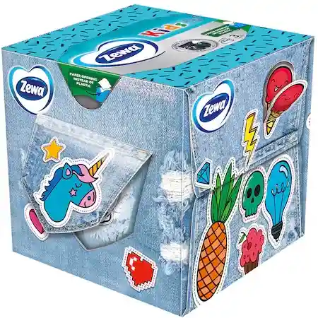 Zewa Kids Cube Кърпички в кутия
