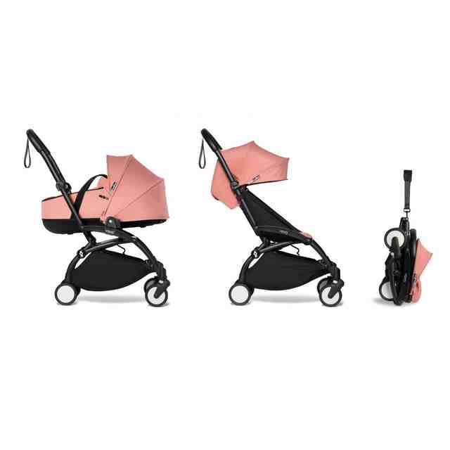 BabyZen Детска количка YOYO2 Plus Пълен комплект с Кош за новородено, Ginger