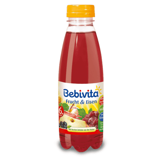 Bebivita Напитка от червени плодове с желязо 500 мл след 6м.