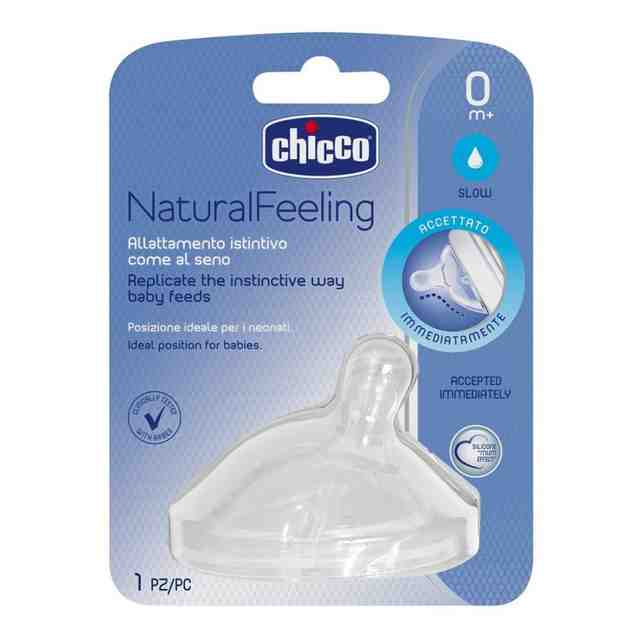 Chicco Биберон Natural Feeling -1 капка, 1 бр./оп.