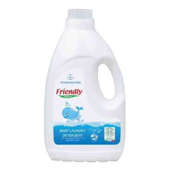 Friendly Organic Препарат за пране на бебешки дрехи - Без аромат, 2л, 40 пранета