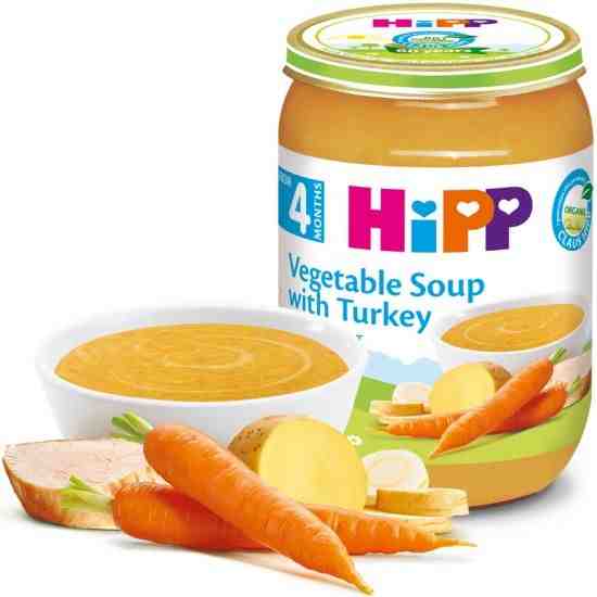 HIPP БИО Зеленчукова супа с пуйка 190гр. след 4 месец