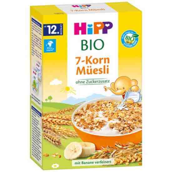 HiPP Био Мюсли 7 зърнени култури от 12м 200 гр.