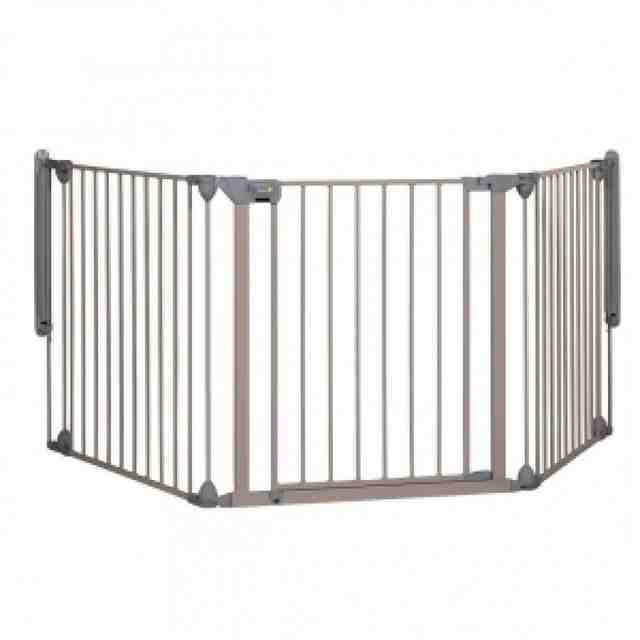 Safety1st Модулна метална преграда-3 модула за отвори 82-214см/ сива
