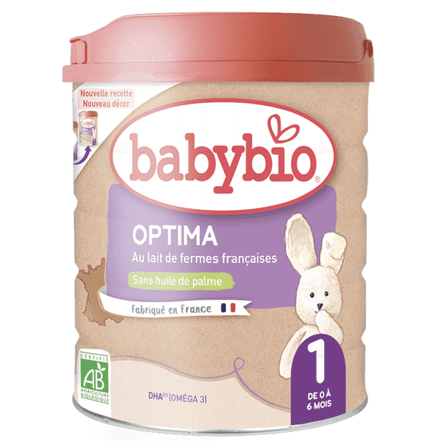 Babybio Био Адаптирано мляко Optima 1 от 0-6м, 800 гр