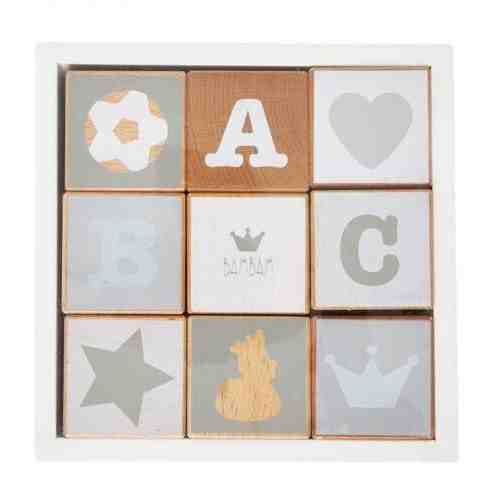 BamBam Дървени кубчета ABC 15см, 51077