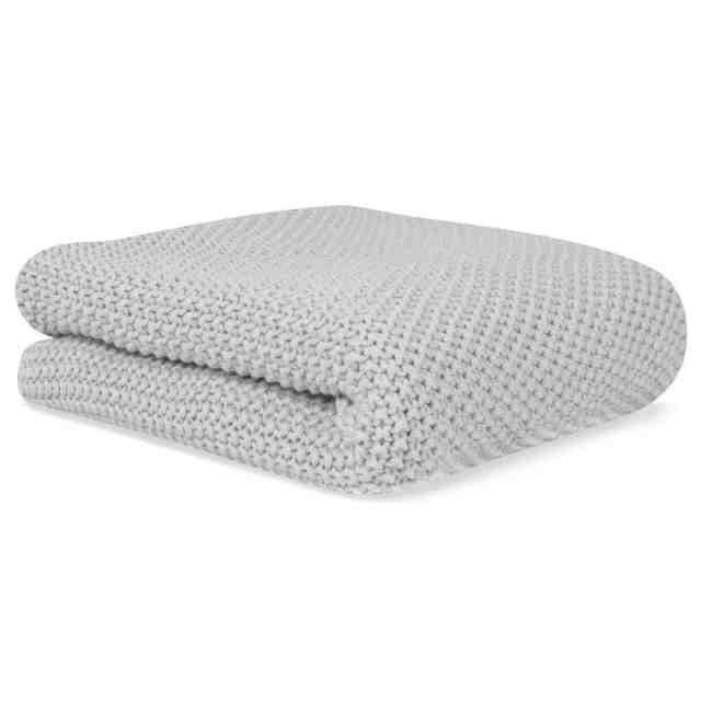 Bonjourbébé Бебешко плетено одеяло Organic gris 70х90см
