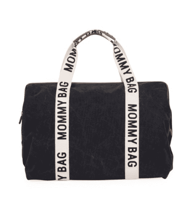 CHILDHOME Mommy Bag Чанта за мама Signature, черна