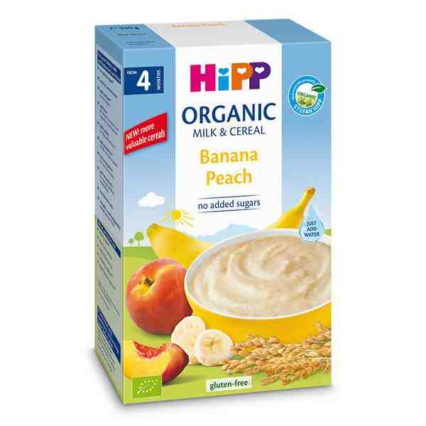 HIPP БИО млечна каша банан и праскова след 4 месец, 2973