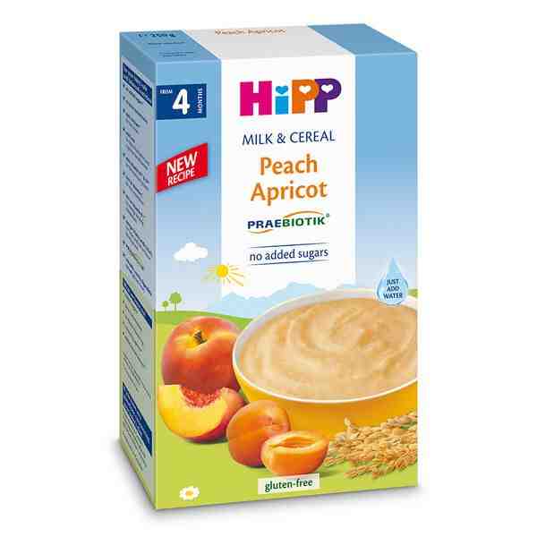 HiPP Пребиотик млечна каша праскова и кайсия след 4 месец