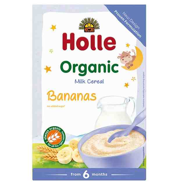 HOLLE Био млечна каша с банани 250 гр. от 6 месец