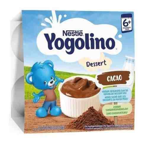 NESTLE YOGOLINO Млечен десерт Какао, 4x100 гр.