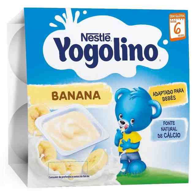 NESTLE YOGOLINO Млечен десерт Банан, 4x100 гр.