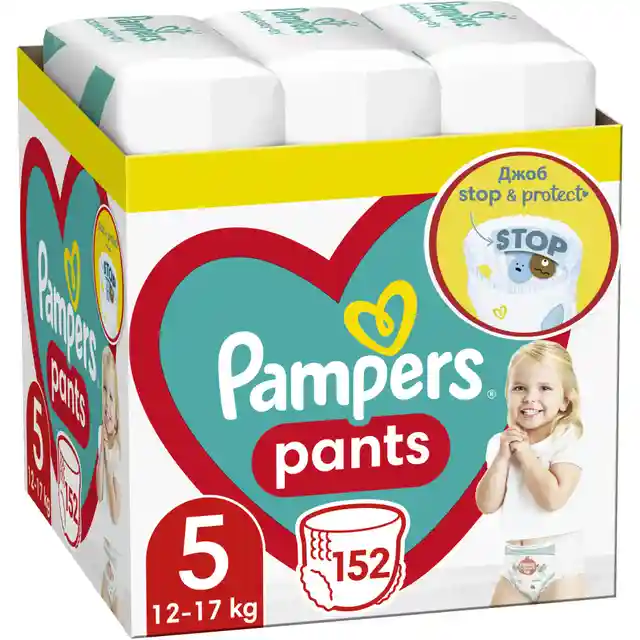 Pampers PANTS 5 Гащи 12-17кг., 152 бр. Monthly pack