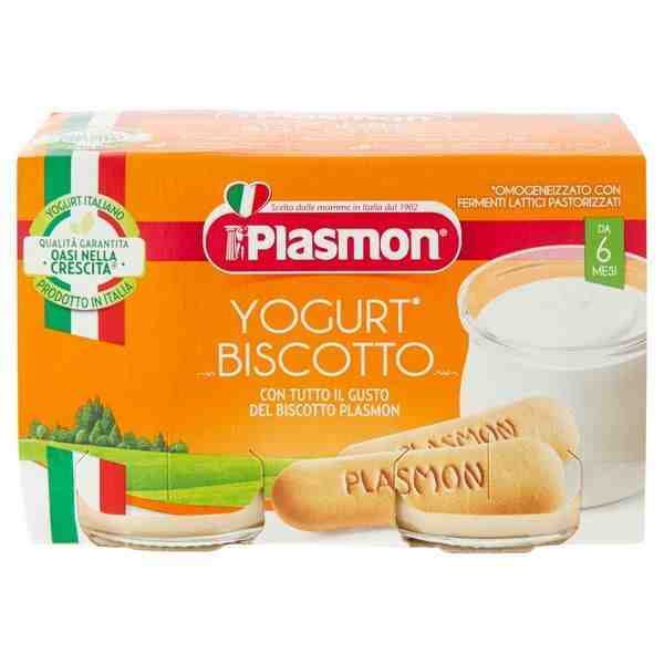 Plasmon Пюре йогурт с бишкоти 2х120 гр. след 6 месец