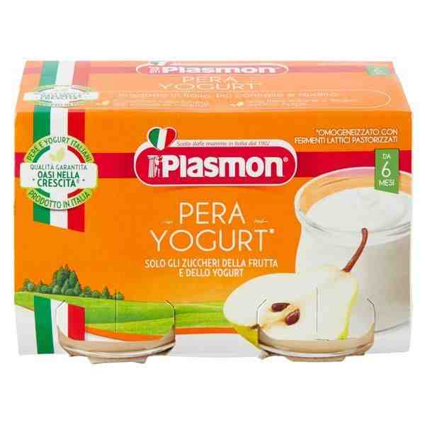 Plasmon Пюре йогурт с круша 2х120 гр. след 6 месец